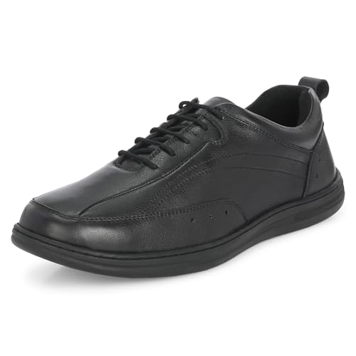 Image of Blue Leather by Centrino Genuine Leather Men's Formal Shoes | Cushioned Insole | Stylish Lace-Up | Durable & Leather Crafted | Uniform Dress Shoes | Perfect for Office Wear & Formal Dress (3986)