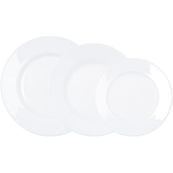 Luminarc Plumi Set of 18 Glass Tableware for 6 People, Multi-Colour