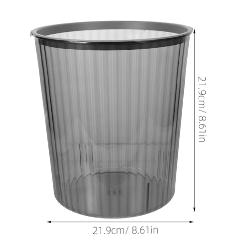 Caneca de basura rectangular de plástico transparente grande miniatura 2
