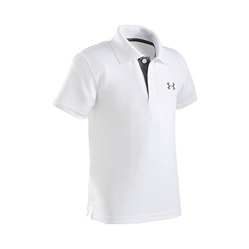 Under Armour Boys' Short Sleeve Ua Match Polo Collared Shirt, Chest Logo, Soft & Comfortable