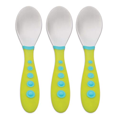 Gerber Graduates Kiddy Cutlery Spoons in Neutral Colors, 3 Count