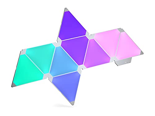 Nanoleaf Aurora Smarter Kit con 9 Pannelli LED RGBW, 16.7 Milioni di Colori, 2 W