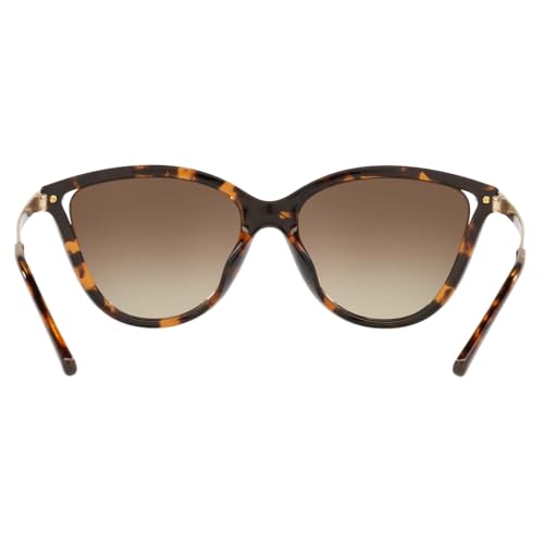 Michael Kors Women's MK2139U Tulum Universal Fit Cat Eye Sunglasses, Dark Tortoise, 54mm - Image 6
