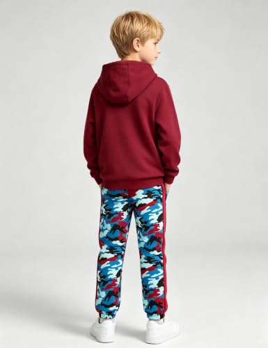 Image of Boys Clothes Boy Outfits 2-Piece Long Sleeve Hoodie and Camouflage Pants Boys Fall Winter Clothes for 6-16 Years