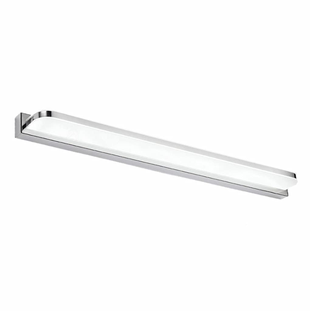 Lampka nocna do szafki LED srebrna, 42 cm, nowoczesne lustro łazienkowe, białe 6000 K, wodoodporna lampa łazienkowa, lampa do makijażu, akrylowa lampa lustrzana, acce