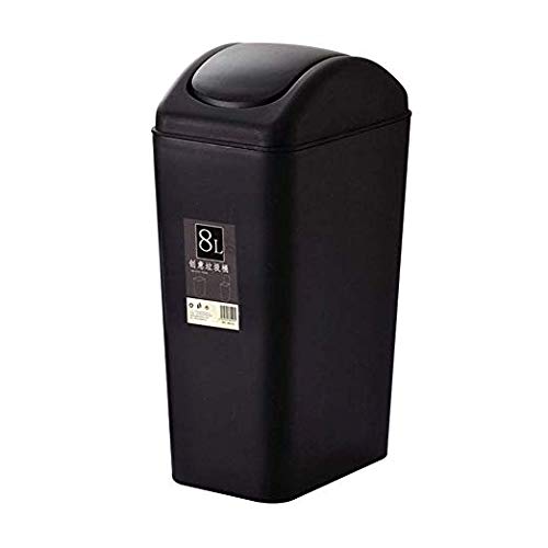 Poubelle avec couvercle 8L anti odeur lot de 2 pour trier plastique et carton facilement
