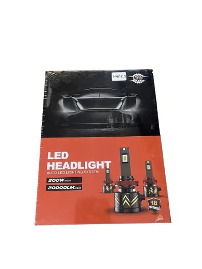 Image of LGP H4 / H19 LED Headlight 200W Conversion Kit 20000LM Car Driving Headlamp Bulb 6000K Super Bright Beam Fog Light for All Cars - 1 Year Warranty