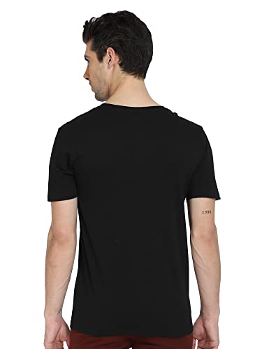 Image of DYCA by Bodycare Men's V Neck Half Sleeves T-Shirt, Cotton Graphic Print Tshirt, Casual Wear T Shirt for Man