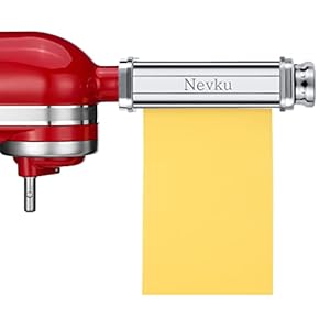   Pasta-Maker-Attachments-Set-for-all-KitchenAid-Stand-Mixer-including-Pasta-Sheet-Roller-Spaghetti-Cutter-Fettuccine-Cutter-by-Nevku