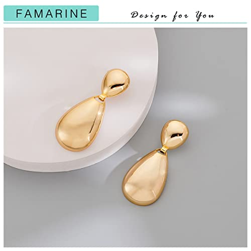 FAMARINE Big Earrings Dangle Drop Earrings For Women Fashion Vintage4