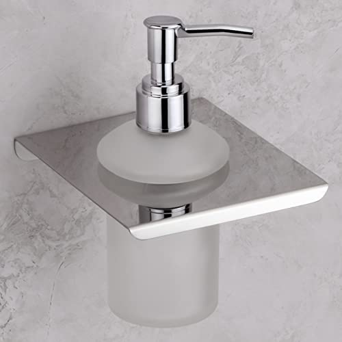Plantex-Stainless-Steel-and-Glass-LiquidHandwashSoap-Dispenser-for-Hospitals-Hotels-Restaurants-Offices-Bathroom-Toilet-Wall-Mount-Chrome Plantex Stainless Steel and Glass Liquid/Handwash/Soap Dispenser for Hospitals, Hotels, Restaurants, Offices, Bathroom & Toilet - Wall Mount (Chrome)