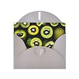 WZYCWB Tarjetas de Navidad impresas en gris kiwi verde, invitaciones de boda, exquisitas tarjetas de sobre