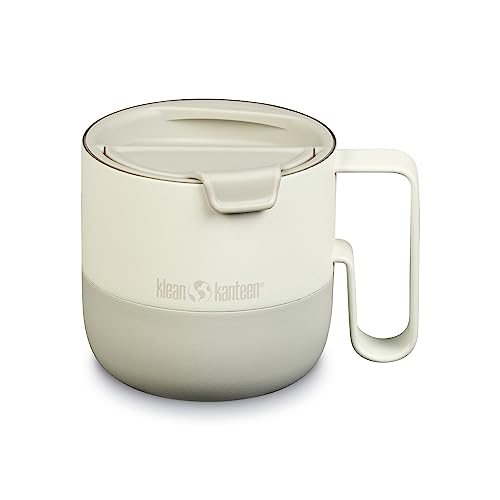 Klean Kanteen Risemug 1010192 - Tazza Con Coperchio Ribaltabile, In Acciaio Inox, 414 Ml, Lavabile In Lavastoviglie