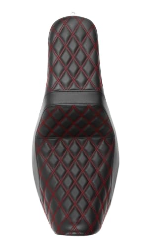 Asiento de motocicleta acabado premium para Dyna Super Glide Custom FLD 4
