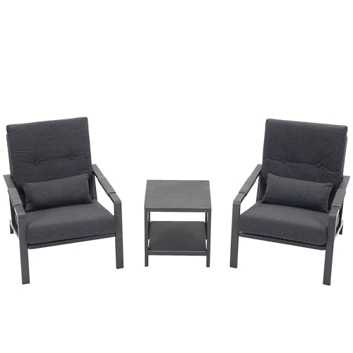 YURDAFY Patio Furniture Set, 3 Pieces Outdoor Patio Furniture with