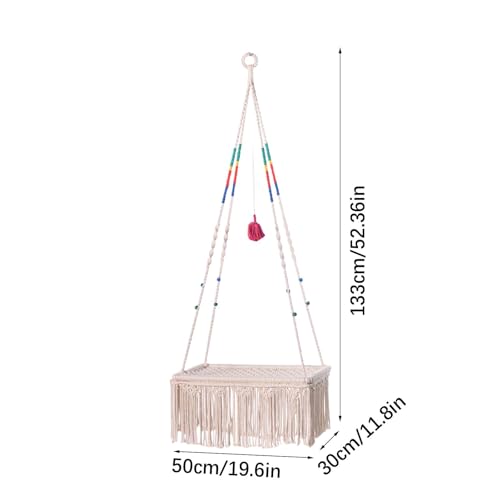 Hamac pour chat en macramé, lit balançoire tressé main pour chatons - 6
