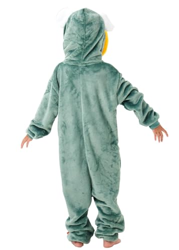 YLLSOPHAN Boys Girls Animal Pattern Frog Hooded Onesie Pyjamas Sleepsuit Soft Fleece Extra Thickness (UK, Age, 5 Years, 6 Years, Regular, Frog) - Image 2