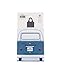 BRISA VW Collection - Volkswagen Reusable Polyester Shopping Bag Grocery Sack with T1 Bus Campervan Motif (Bus Parade/Blue)
