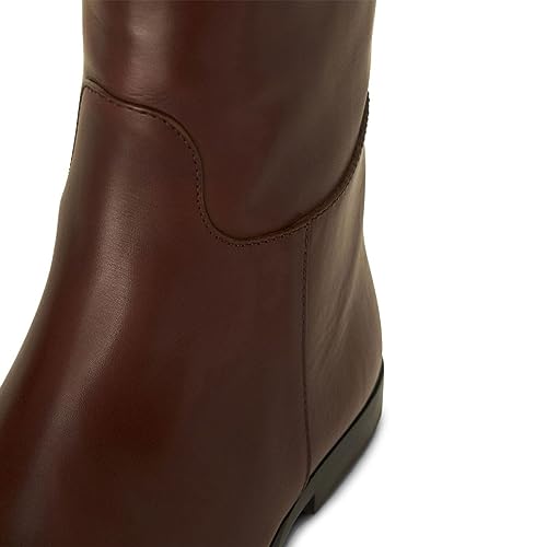 FOWT Women Wide Calf Round Toe Knee High Boots Pull on Flat Heel Riding Boots Winter Solid Comfy Office Date Shoes Size 4-16 US2