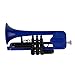 PAMPET SEA LION Professional Plastic Bb Trumpet Set for Student Beginner (Blue)