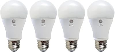 GE Lighting 67615 LED A19 Light Bulb with Medium Base, 10.5-Watt, Soft White, 4-Pack, 4 Count (Pack of 1)