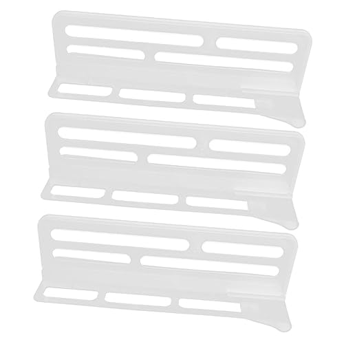 FIXOSHEE 3 piezas Divisores para Refrigerador Organizador de Estantes de Cocina Separadores Duraderos de Reutilizable Fácil Instalación para Almacenaje y Organización Hogar Cocina Oficina