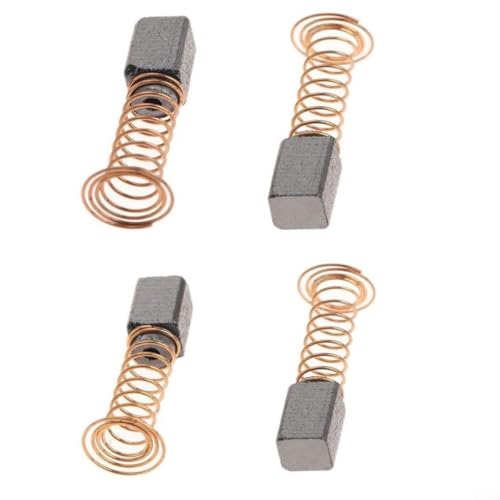 ComfyHarbor 4 cepillos de carbono de repuesto para herramienta rotativa D3000 amoladora eléctrica, piezas de motor de 7,9 x 5,5 x 4,8 mm con resorte y alambre