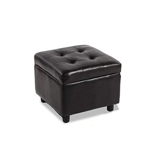 Tabouret repose-pieds en cuir idéal pour se déchausser dans l'entrée - 2