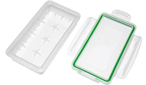 オーディオファン 電池ケース 防水タイプ ハードプラスチック 収納ボックス 1個