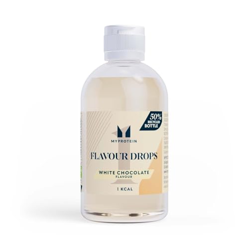 Myprotein FlavDrops Liquid Sweetener | Natural Flavour Enhancer for Protein Oats Coffee & More | Sugar-Free & Easy to Mix | White Chocolate 50 ml