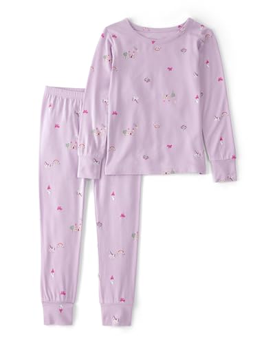 Carters Girl PurelySoft Long-Sleeve 2-Piece Pajamas Purple Fairytale 5T
