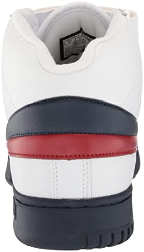 Fila Men's f-13v lea/syn Fashion Sneaker, White Navy Red, 9 M US | Image 2
