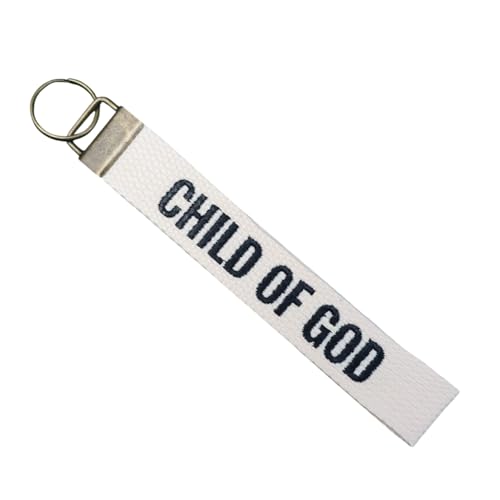 CHILD OF GOD Embroidered Keychain Christian Key Fob Religious Gifts