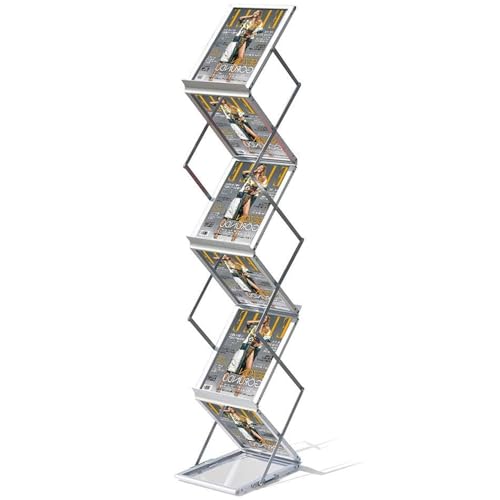 VAIIGO Faltbarer Prospektständer A4 Aluminium...