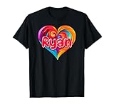 Photo Gallery maglietta colorata con nome ryan e scritta "i heart love ryan" maglietta Photo Gallery maglietta colorata con nome ryan e scritta "i heart love ryan" maglietta