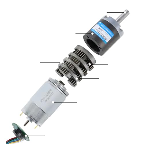 Micro moteur avec encodeur 12V 24V et réducteur planétaire 8mm DC - 3