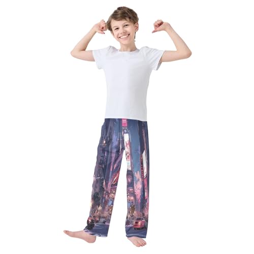 Boys' Pants New York City Long Bottoms Jogger Pants Elastic Waist Trousers with Pockets S-XL2