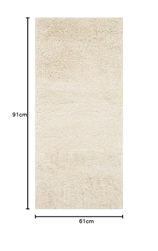 Safavieh California Shag Collection Shaggy Rug for Living Room Dining Room Bedroom High Pile Ivory 24 x 36 Inch - Image 3