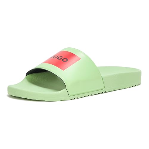 Image of HUGO mens Big Logo Label Slide Sandals