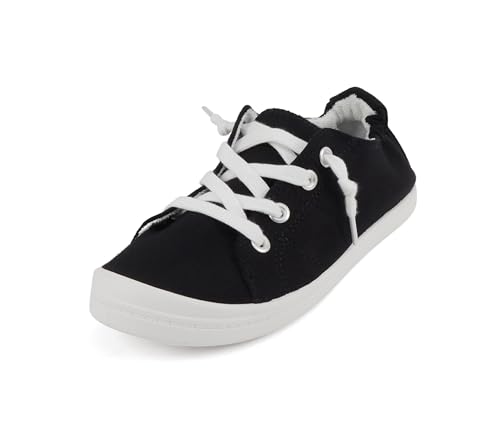 Image of Soda Flat Women Shoes Linen Canvas Slip On Sneakers Lace Up Style Loafers Zig-S