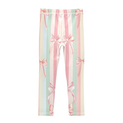 Toddler Girls Leggings Printed Yoga Pants Leggings Vector Pattern with Bows for Kids2