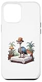 Custodia per iPhone 14 Plus Piume fantasiose: struzzo con cappello