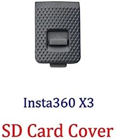 Camera Battery USB Charging Port Side Cover for Insta360 One X3, Action Camera Battery Cover Replacement Parts (Black) image 4