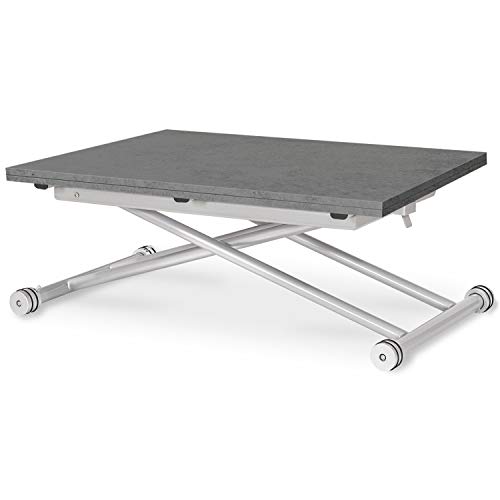 INTENSE DECO Table Basse relevable Philadelphia Effet béton