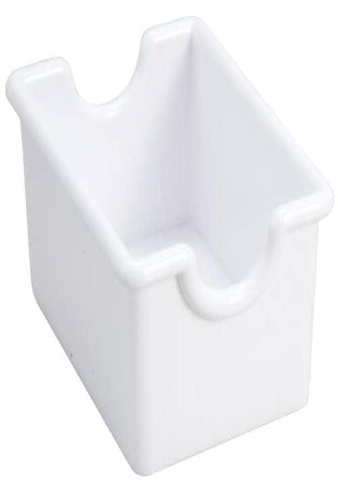 Winco White Plastic Sugar Packet Holder, 1 Dozen