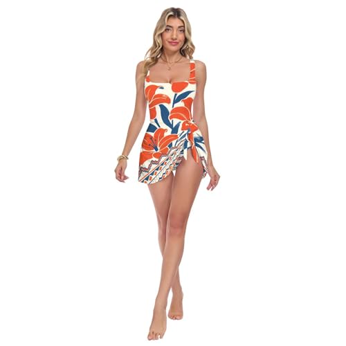 Maillot de bain une pièce à col carré idéal pour vos moments de détente sur la plage