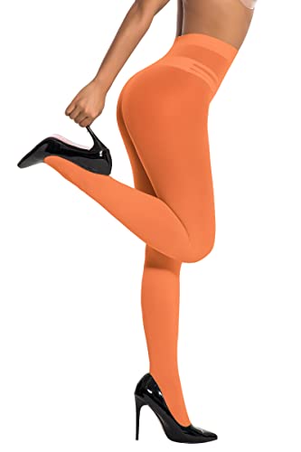 Image of HONENNA Semi Opaque Silky Women Pantyhose Tights, 20+ Colors Invisibly Toe Reinforced 60 Den Size A-E