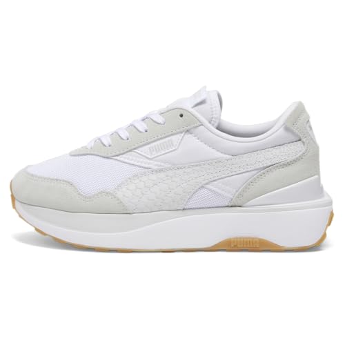 PUMA Womens Cruise Rider Scales Lace Up Sneakers Shoes Casual - Grey, White3