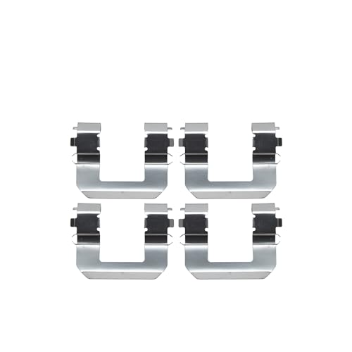 Image of Detroit Axle - Front Ceramic Brake Pads with Hardware Set Replacement for 2005 2006 2008 Hyundai Tiburon 2.7L - 4pc Set