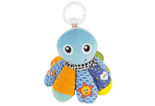 TOMY Lamaze - Peluche Sam La Pieuvre L27514, Peluche Bébé à Clip pour Berceau ou Poussette, Jouet d'Éveil Bébé, Jouet Éducatif Multicolore, Convient...
